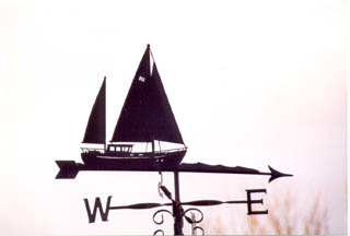 Motor Sailer weathervane